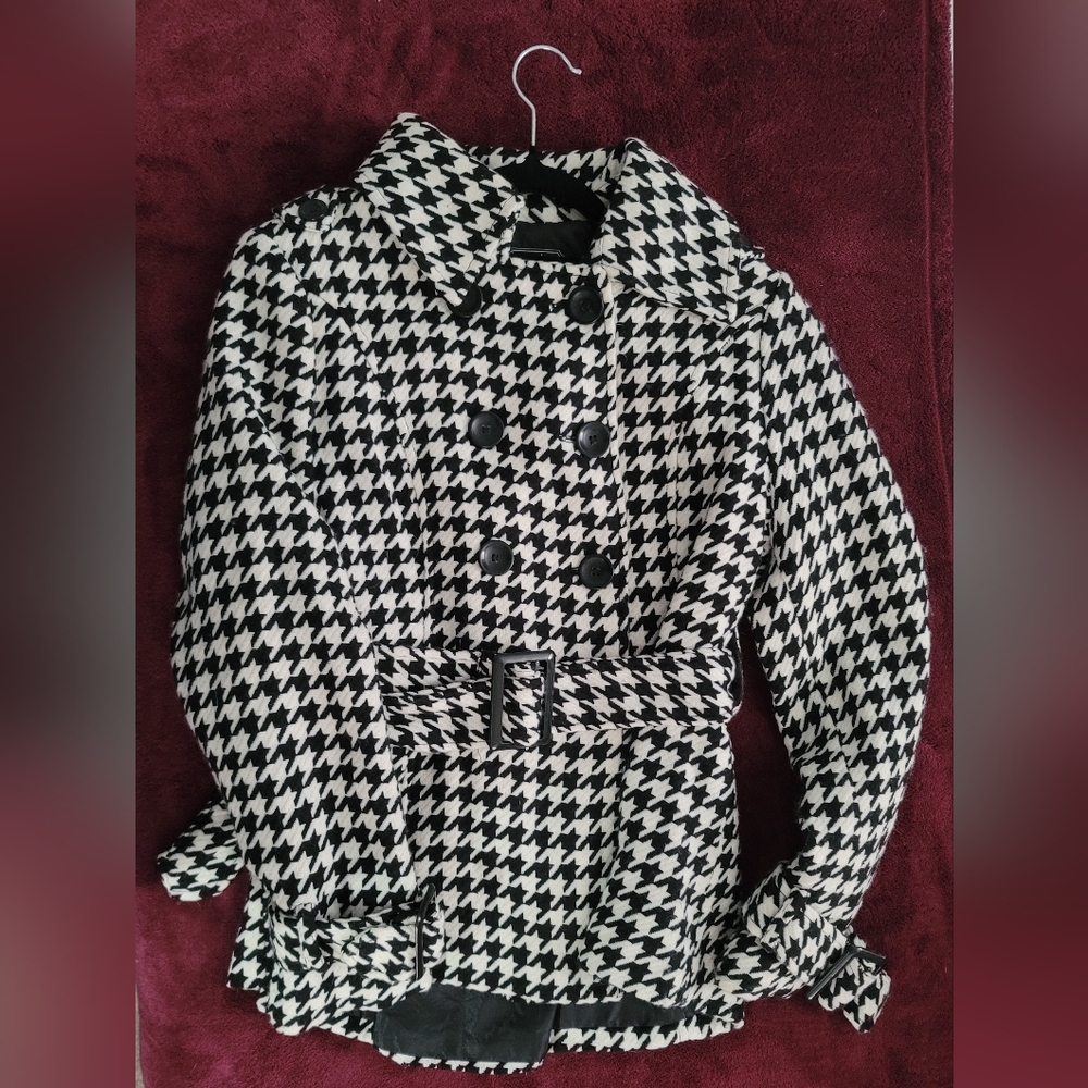 Last Kiss Monochrome Houndstooth Jacket